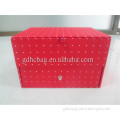 Ladies Double Layer Makeup Case Multifunction Storage Box With Mirror For Girls